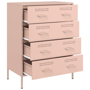 Stahl Sideboard Rosa, 68 cm