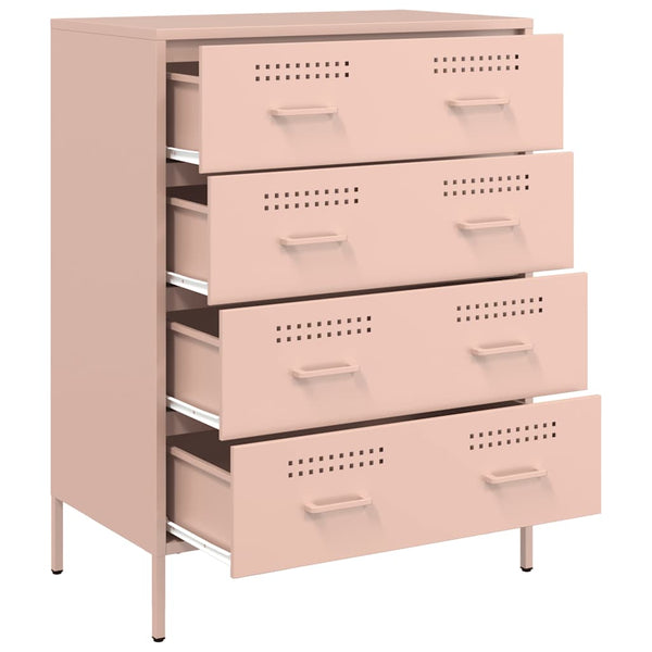 Stahl Sideboard Rosa, 68 cm