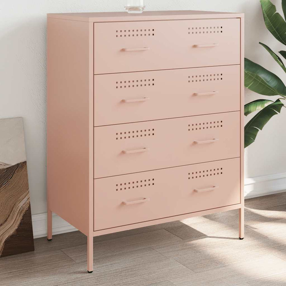 Stahl Sideboard Rosa, 68 cm