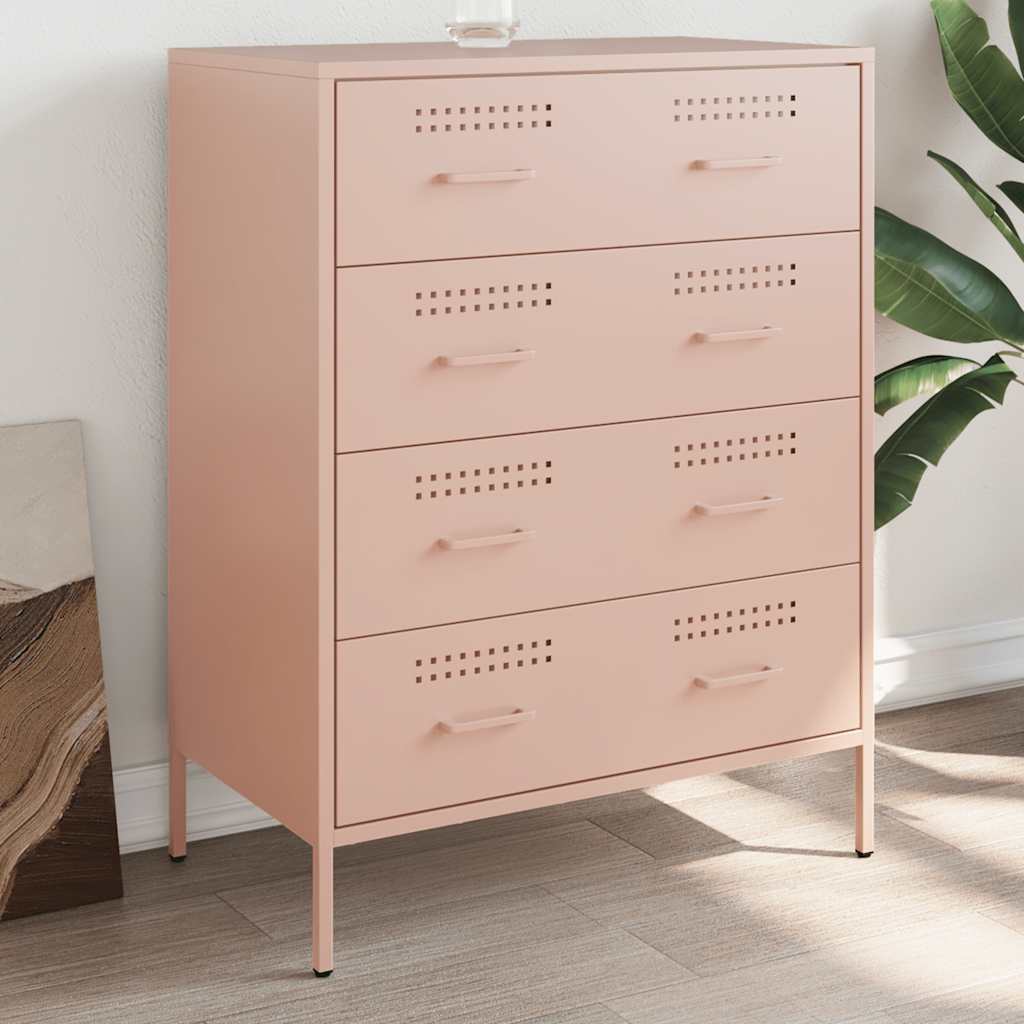 Stahl Sideboard Rosa, 68 cm