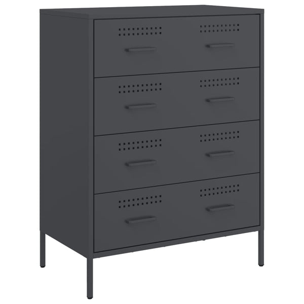 Anthrazit Sideboard 68x39x89cm Stahl