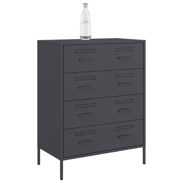 Anthrazit Sideboard 68x39x89cm Stahl