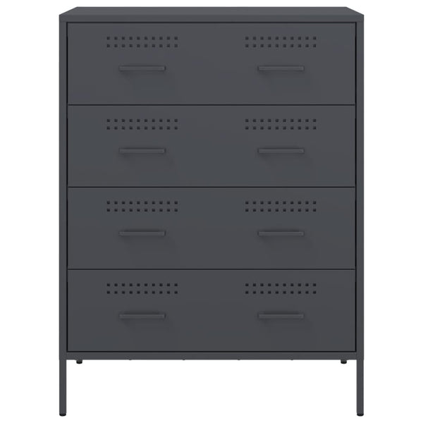 Anthrazit Sideboard 68x39x89cm Stahl