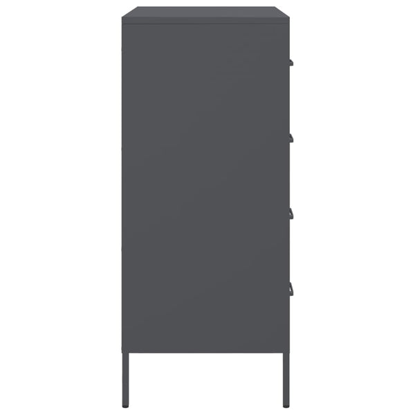 Anthrazit Sideboard 68x39x89cm Stahl