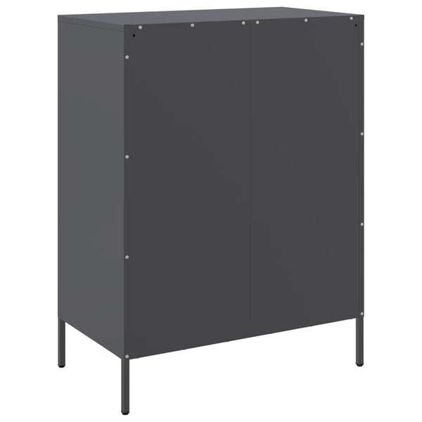 Anthrazit Sideboard 68x39x89cm Stahl