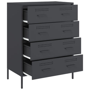 Anthrazit Sideboard 68x39x89cm Stahl