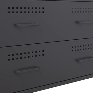 Anthrazit Sideboard 68x39x89cm Stahl