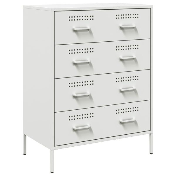 Weißes Sideboard Stahl 68x89 cm