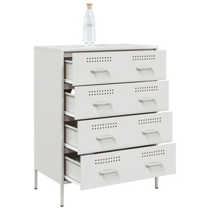 Weißes Sideboard Stahl 68x89 cm