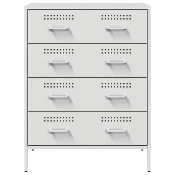 Weißes Sideboard Stahl 68x89 cm