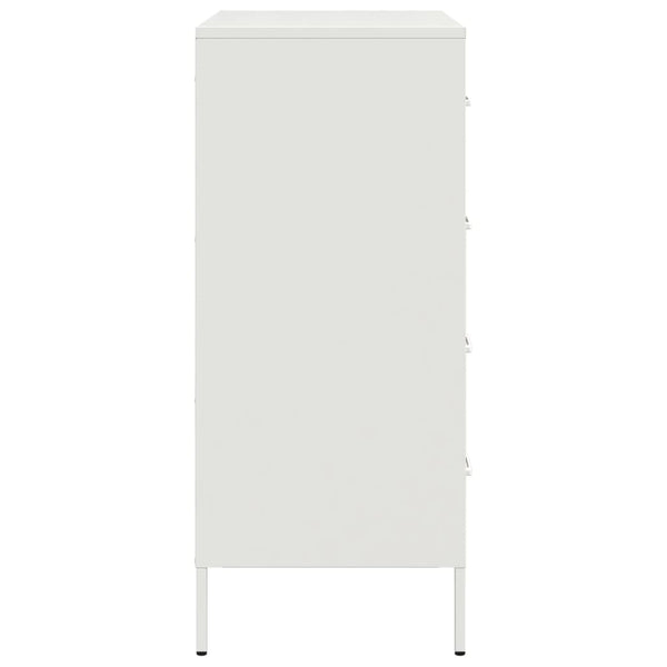 Weißes Sideboard Stahl 68x89 cm