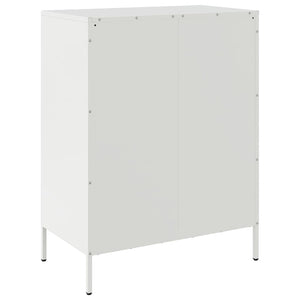 Weißes Sideboard Stahl 68x89 cm