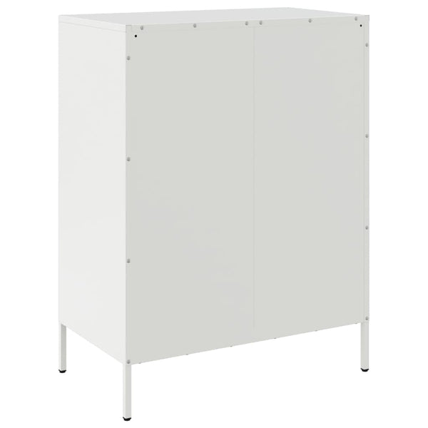 Weißes Sideboard Stahl 68x89 cm