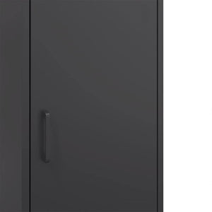 Schwarzes Highboard 36x39x113 cm Stahl