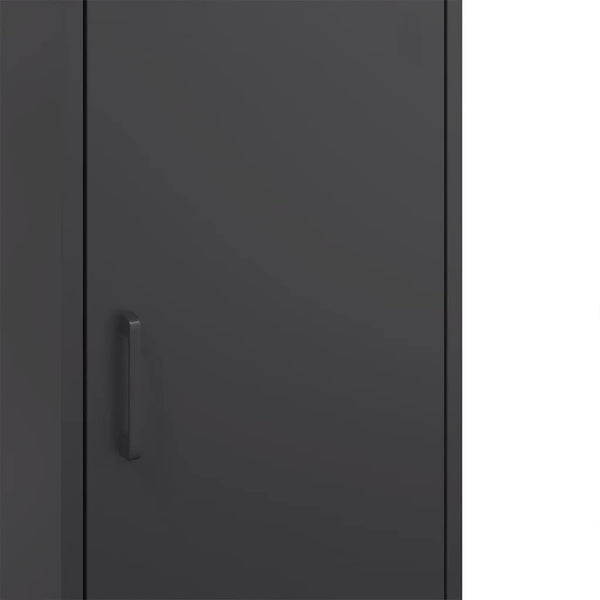Schwarzes Highboard 36x39x113 cm Stahl