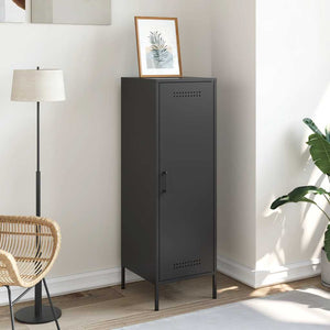Schwarzes Highboard 36x39x113 cm Stahl
