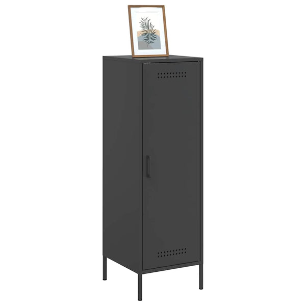Schwarzes Highboard 36x39x113 cm Stahl