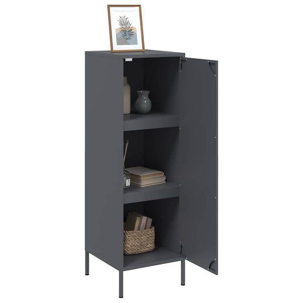 Highboard Anthrazit Stahl 36x39x113cm