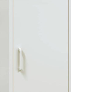 Weißes Highboard aus Stahl, 36x39x113 cm