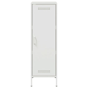 Weißes Highboard aus Stahl, 36x39x113 cm