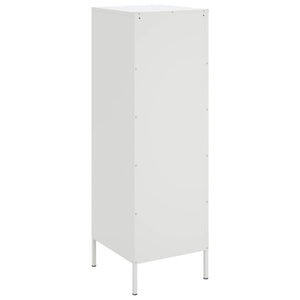 Weißes Highboard aus Stahl, 36x39x113 cm