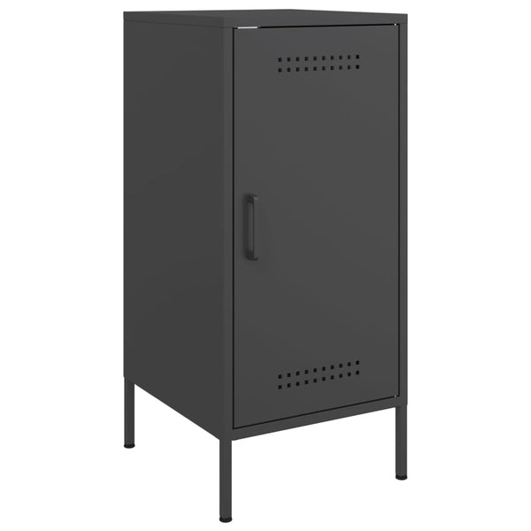 Schwarze Stahl Sideboards, 2er-Set