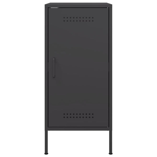 Schwarze Stahl Sideboards, 2er-Set
