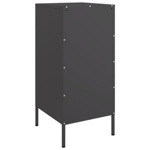 Schwarze Stahl Sideboards, 2er-Set