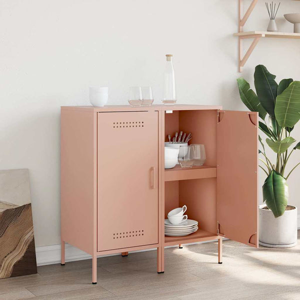 Rosa Sideboards 2er Set Stahl