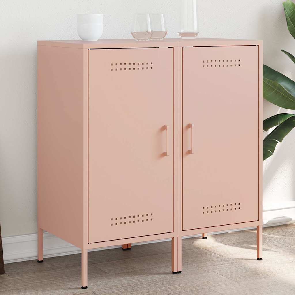 Rosa Sideboards 2er Set Stahl