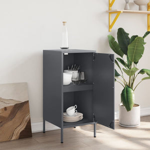 Anthrazit Sideboard 36x39x79 cm Stahl
