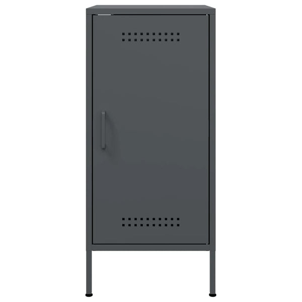 Sideboards 2er Set Anthrazit Stahl 36x39x79 cm