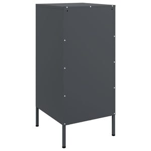 Sideboards 2er Set Anthrazit Stahl 36x39x79 cm