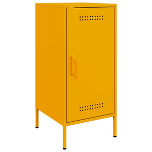 Senfgelbes Sideboard Stahl 36x39x79 cm