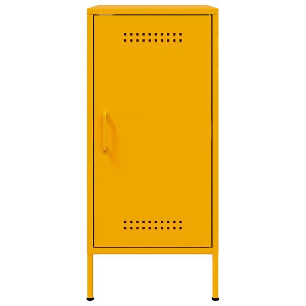 Senfgelbes Sideboard Stahl 36x39x79 cm
