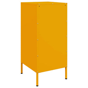 Senfgelbes Sideboard Stahl 36x39x79 cm