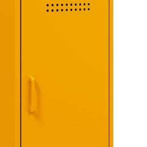 Senfgelbe Sideboards, 2er Set, Stahl
