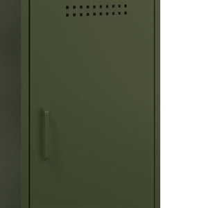 Olivgrüne Sideboards, 2er Set, Stahl
