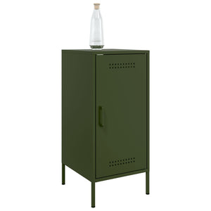 Olivgrüne Sideboards, 2er Set, Stahl