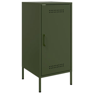 Olivgrüne Sideboards, 2er Set, Stahl