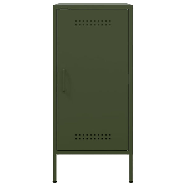 Olivgrüne Sideboards, 2er Set, Stahl
