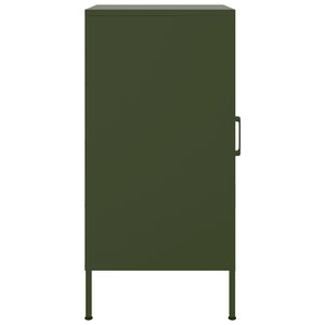 Olivgrüne Sideboards, 2er Set, Stahl