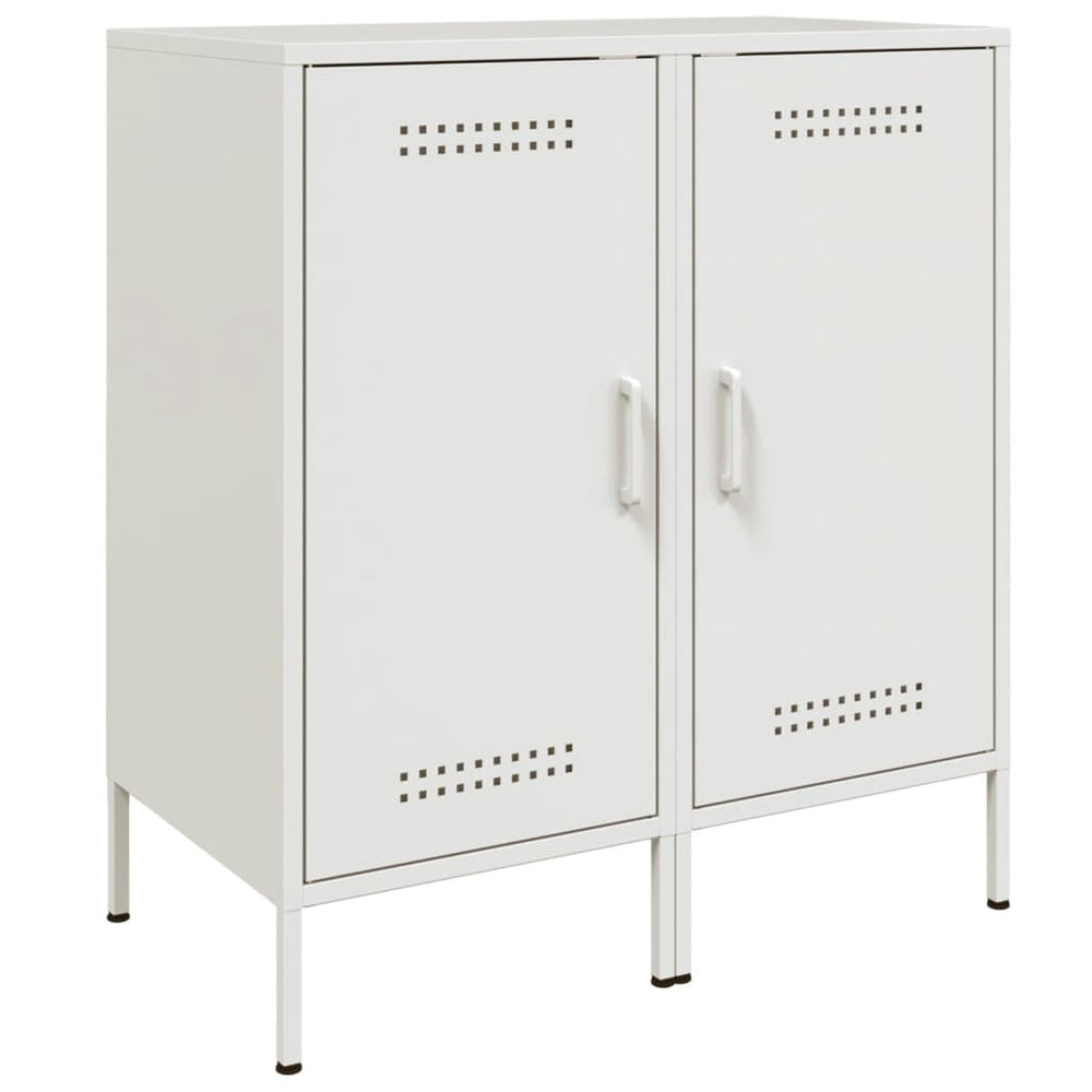 Weiße Stahl Sideboards, 2er Set