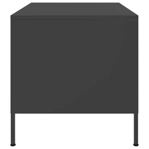 Schwarzer Couchtisch Stahl 68x50 cm