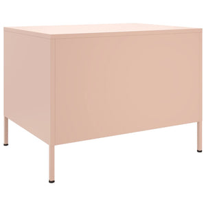 Rosa Couchtisch Stahl 68x50 cm