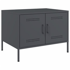 Anthrazit Couchtisch Stahl 68x50 cm