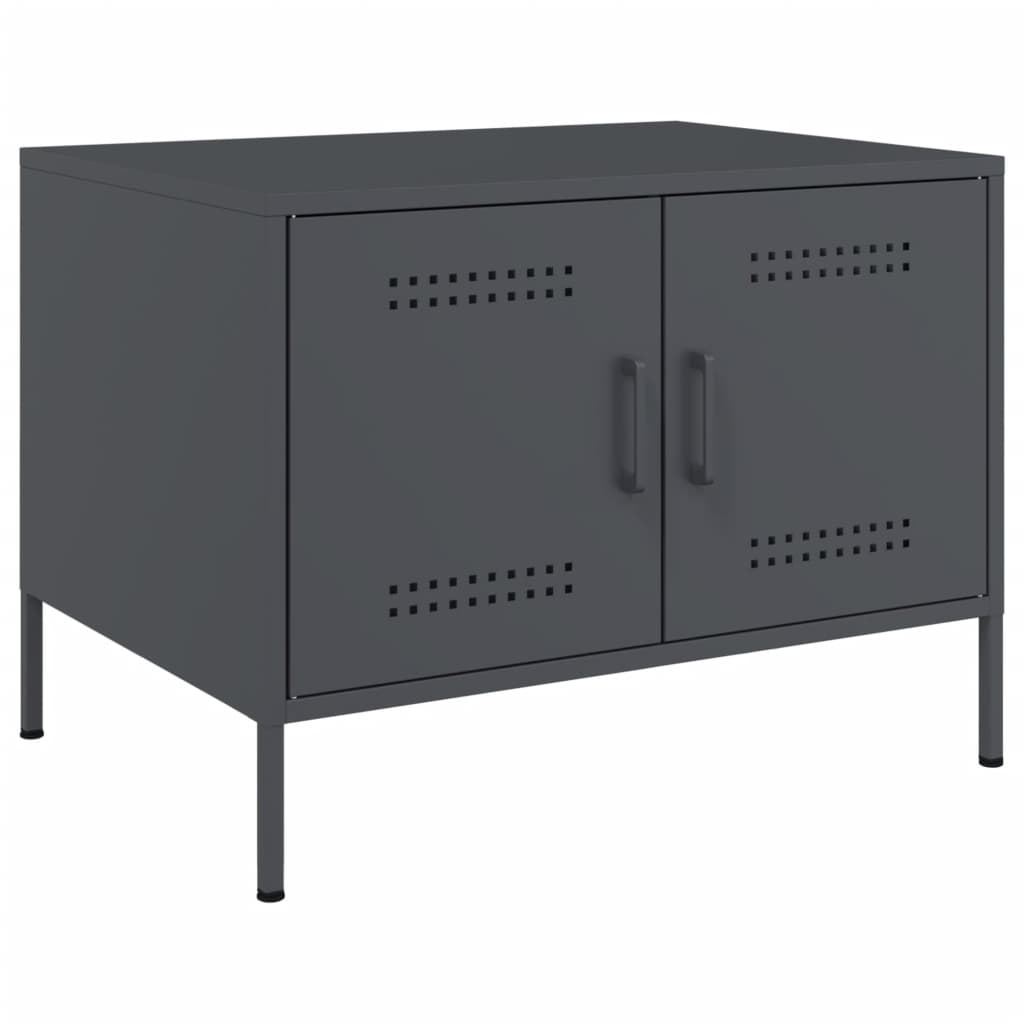 Anthrazit Couchtisch Stahl 68x50 cm
