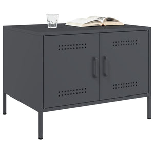 Anthrazit Couchtisch Stahl 68x50 cm