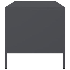 Anthrazit Couchtisch Stahl 68x50 cm