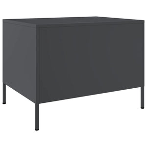 Anthrazit Couchtisch Stahl 68x50 cm